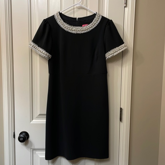 Betsey Johnson Pearls & Rhinestone Dress - Picture 1 of 7